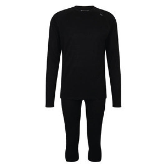 Ziener Jogri Men’s Baselayer Top – Winter Sports Thermal, Black UK M/L · EU 50