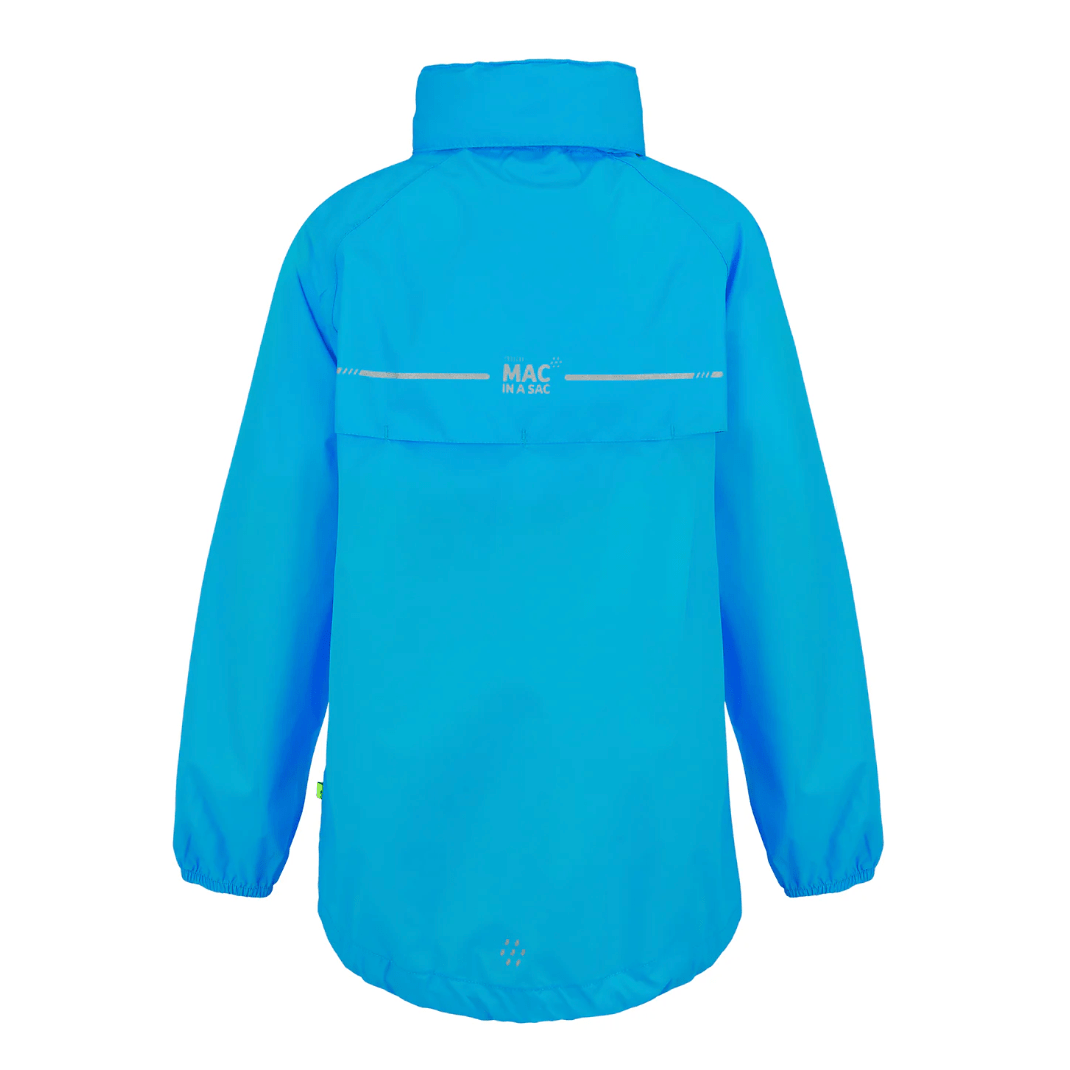 Mac In a Sac Origin 2 Edition Kids Waterproof Jacket |Neon Blue