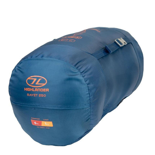 Highlander RAYET 250 Sleeping Bag – Deep Blue 2–3 Season