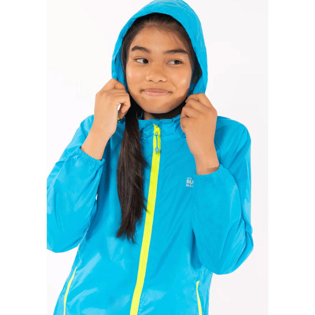 Mac In a Sac Origin 2 Edition Kids Waterproof Jacket |Neon Blue