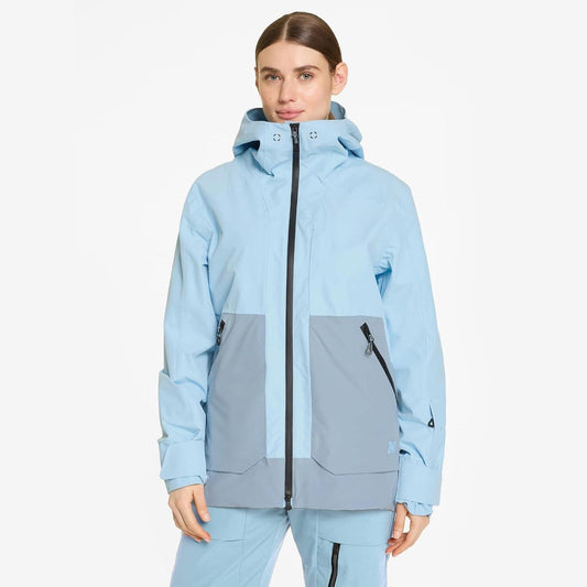 Ziener Rudolfina Women’s Ski Jacket – Insulated & Breathable Snow Jacket, Frozen Blue UK 10 / EU 38