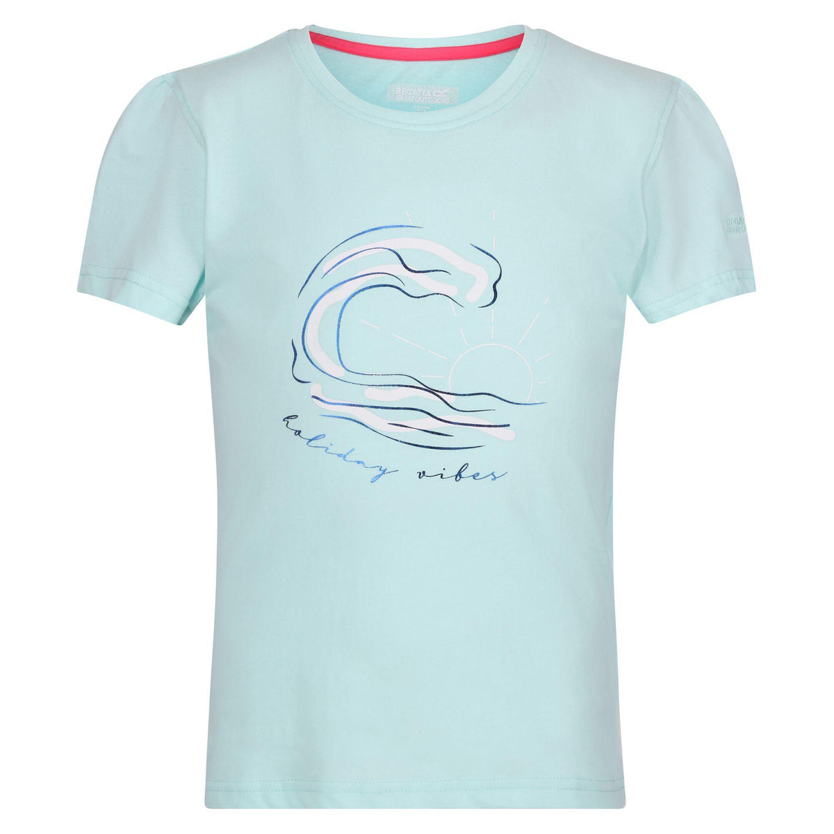 Regatta Girls Bosley VII Bleached Aqua T Shirt