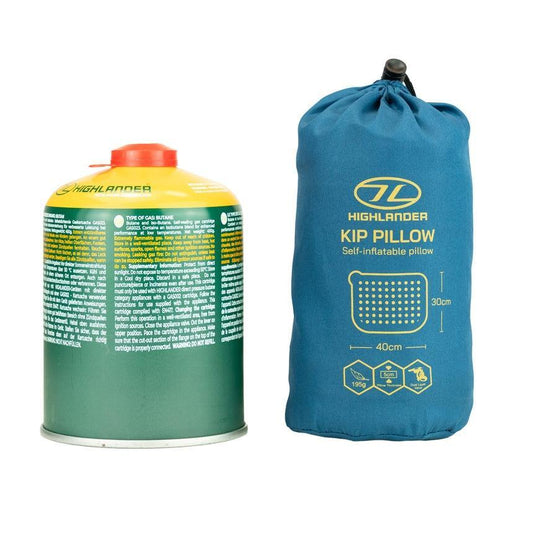 Highlander Kip Self-Inflating Pillow – Deep Blue Camping Pillow