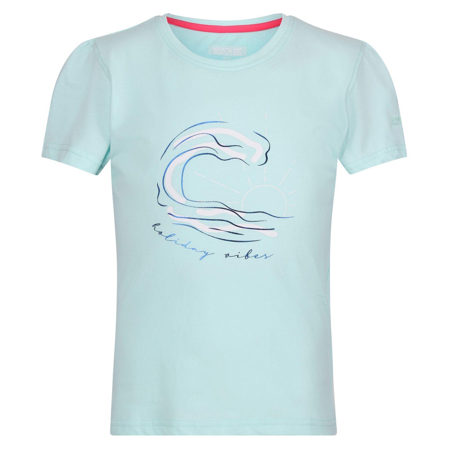 Regatta Girls Bosley VII Bleached Aqua T Shirt