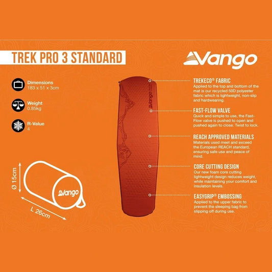 Vango Trek Pro 3 Standard Camping Mat