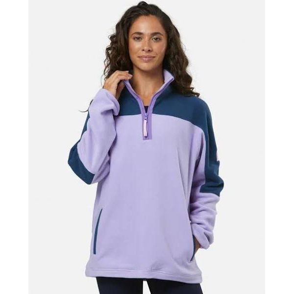 Half Zip Polar Fleece in Lilac