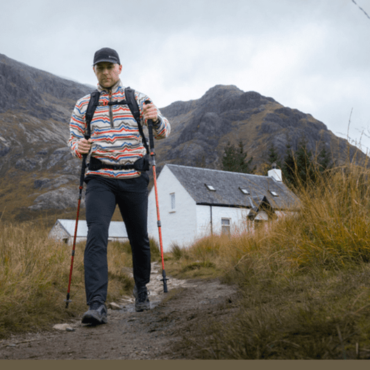Basho Folding Walking Pole - Single