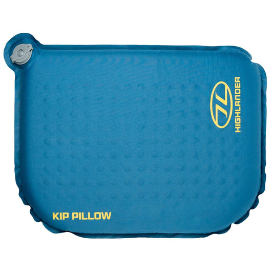 Highlander Kip Self-Inflating Pillow – Deep Blue Camping Pillow