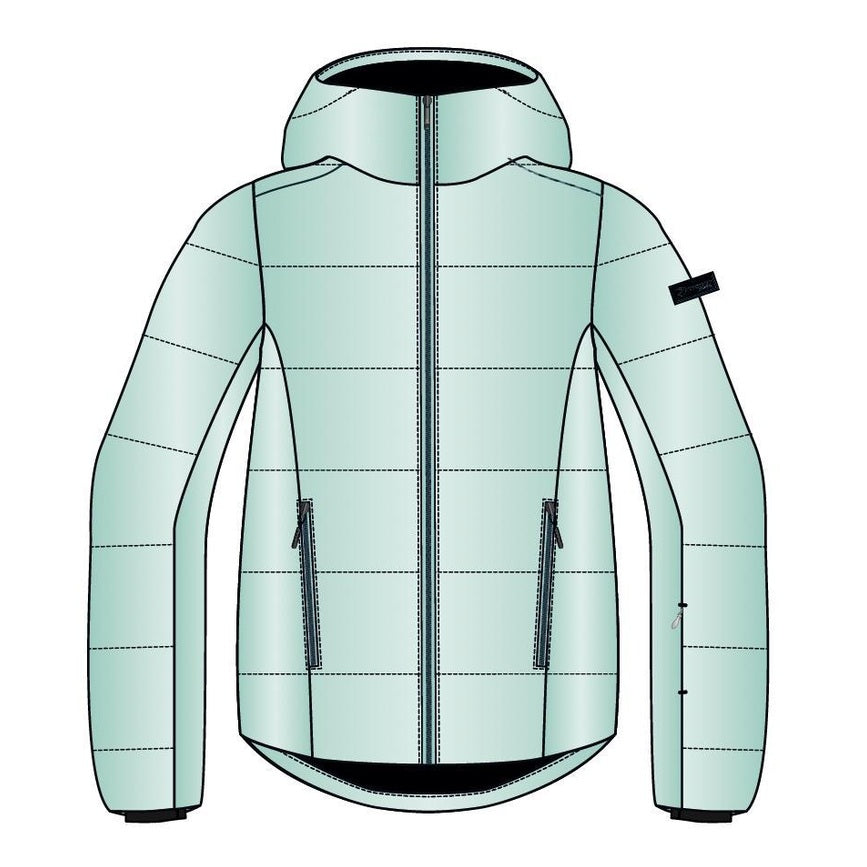 Ziener Tra-VA Z Women’s Ski Jacket – Insulated & Breathable Snow Jacket, Radiant Lagoon Shine UK 10 / EU 38