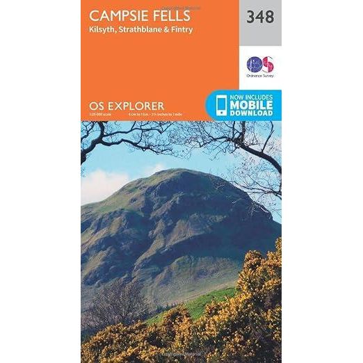 OS Map of Campsie Fells: Explorer 348