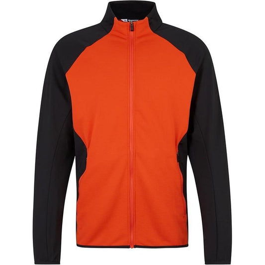 Ziener Jodio Men’s Baselayer Top – Winter Sports Thermal, Orange Pumpkin