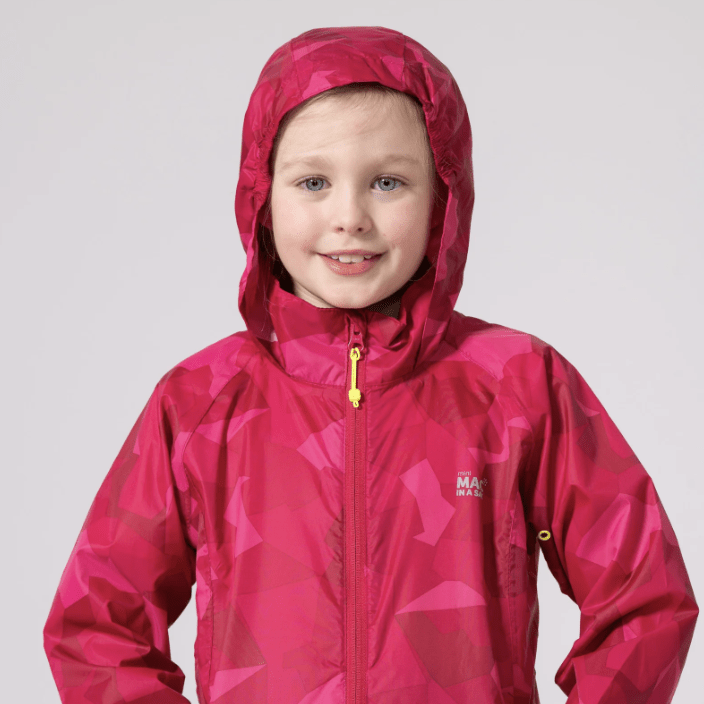 Mac In a Sac Origin 2 Edition Kids Waterproof Jacket |Pink Camo