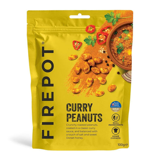 Firepot Curry Peanuts – Gourmet Roasted Peanuts for Hiking, Camping and Outdoor Adventures