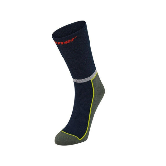 Ziener Solan Winter Sports Socks – Performance Ski Socks, Green Mud L–XL