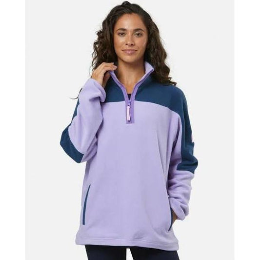 Half Zip Polar Fleece in Lilac