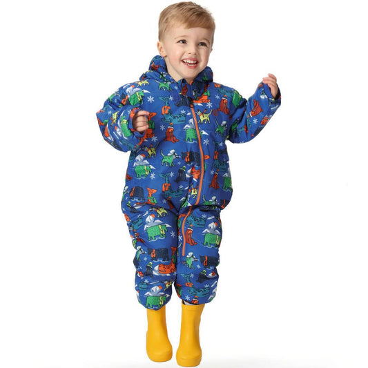 Dare2B Waterproof Breathable Snowsuit - Blue Artic Animals