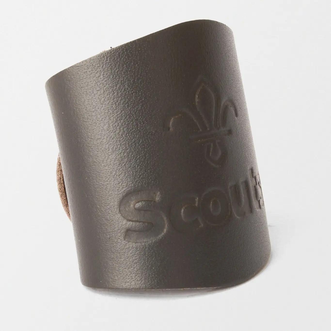 Scouts Plain Embossed Leather Woggle