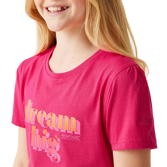 Regatta Girls Bosley VII Pink Potion T Shirt