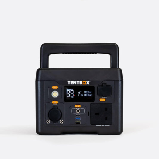 PowerStation - Charge On-the-Go with TentBox Stay powered on your TentBox adventures with the PowerStation. Charge multiple devices easily. Visit our Tentbox Showroom in Glasgow, Scotland!