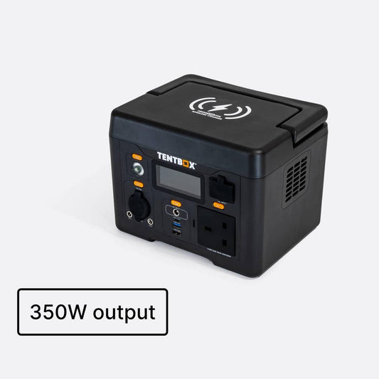 PowerStation - Charge On-the-Go with TentBox Stay powered on your TentBox adventures with the PowerStation. Charge multiple devices easily. Visit our Tentbox Showroom in Glasgow, Scotland!