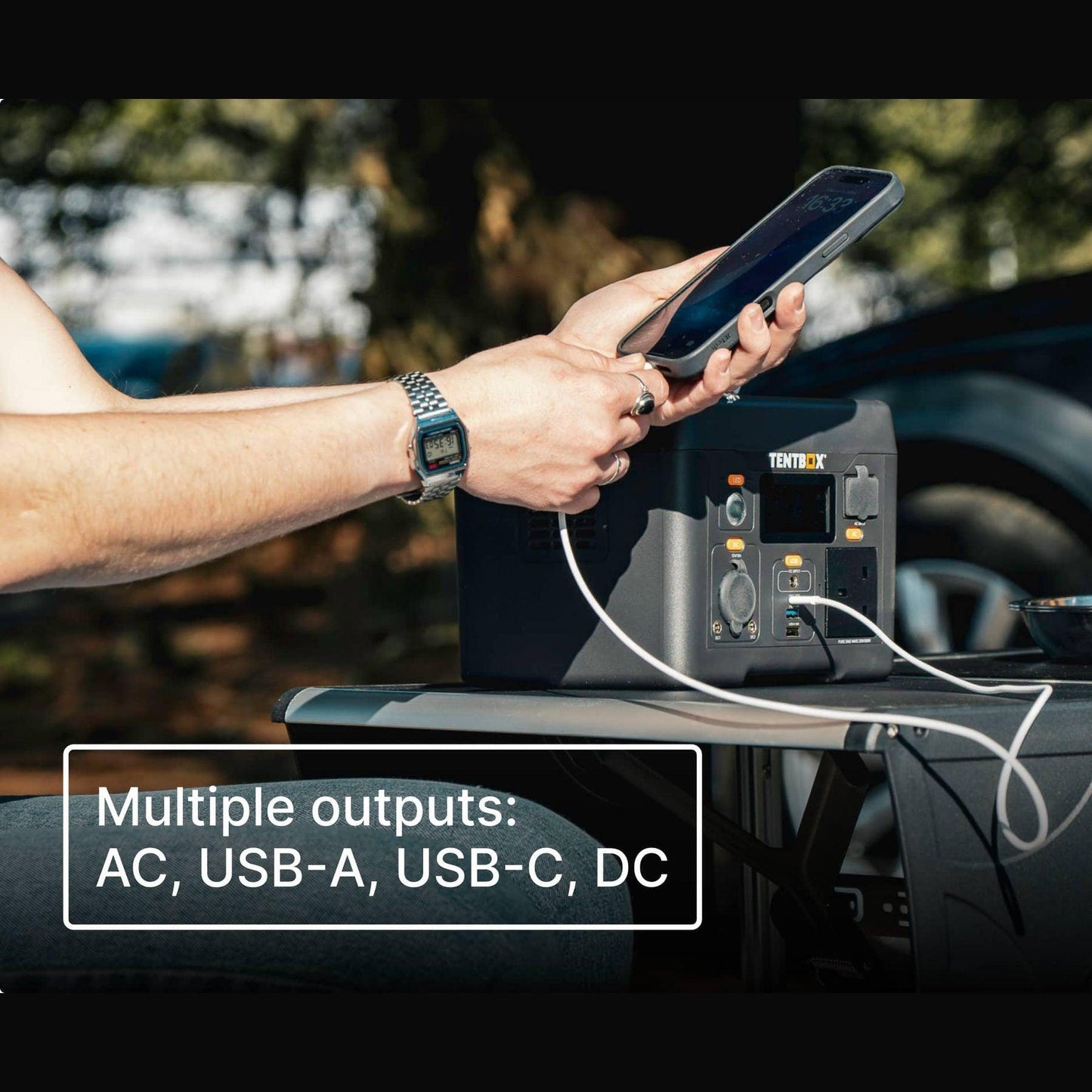 PowerStation - Charge On-the-Go with TentBox Stay powered on your TentBox adventures with the PowerStation. Charge multiple devices easily. Visit our Tentbox Showroom in Glasgow, Scotland!