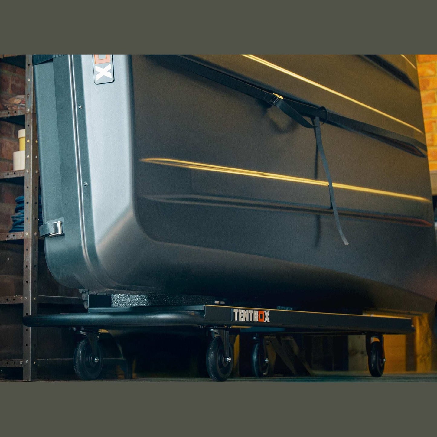 StorageTrolley for TentBox | Glasgow, Scotland Store your TentBox easily with our StorageTrolley. Perfect for all models. Visit Tentbox Showroom in Glasgow for expert advice!