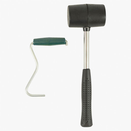 Highlander Rubber Tent Mallet & Puller | Camping Hammer & Peg Remover