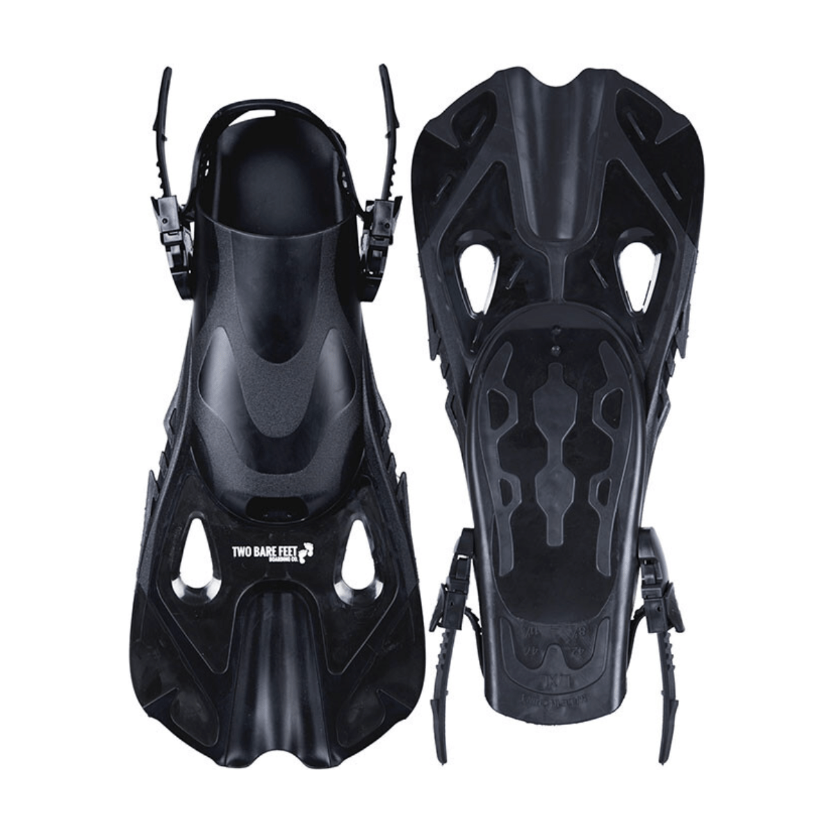 Two Bare Feet Adult Diving Fins F01 Black