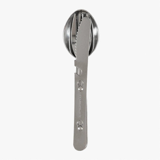 Highlander Knife, Fork, Spoon Clip Set – Stainless Steel Camping Cutlery