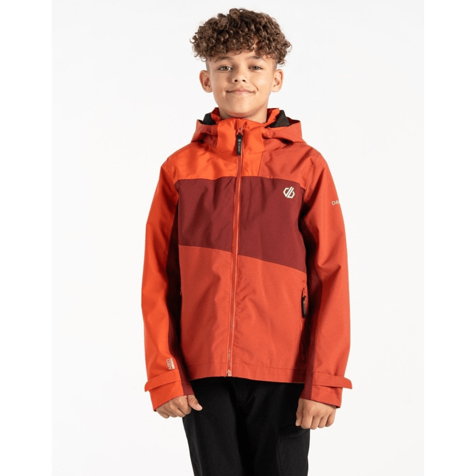 Dare2b Kids' Explore II Waterproof Jacket Cinamon/Tuscan Red