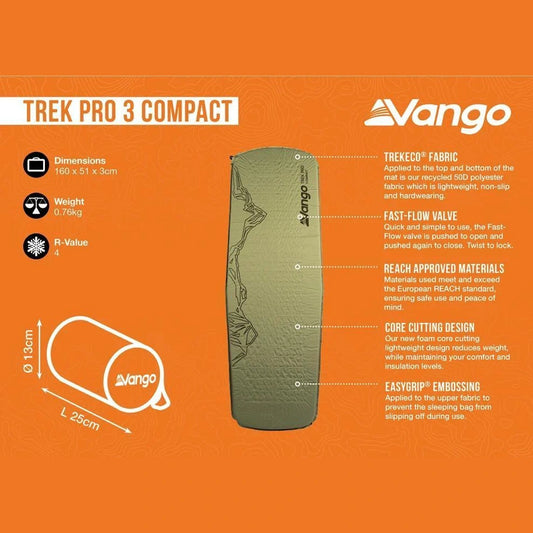 Vango Trek Pro 3 Compact Camping Mat