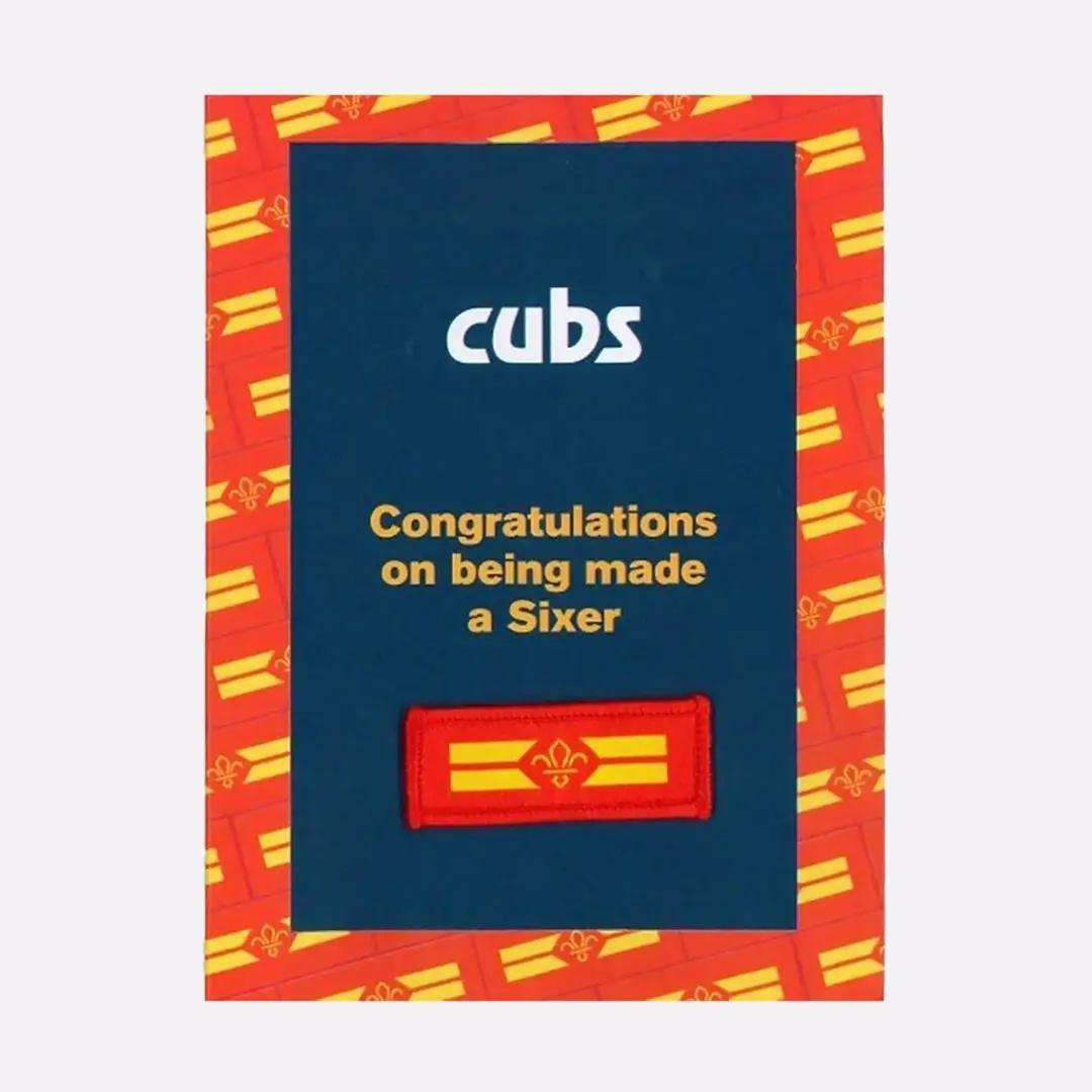 Cubs Sixer Badge and Top Tips Leaflet x 1 of Each