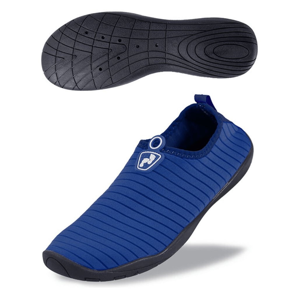Two Bare Feet Slip on Aqua Shoes Navy