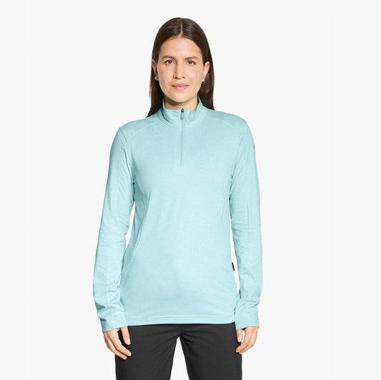 Ziener Jenita-Z Women’s Midlayer – Winter Sports Insulating Layer, Radiant Lagoon UK 10 / EU 38