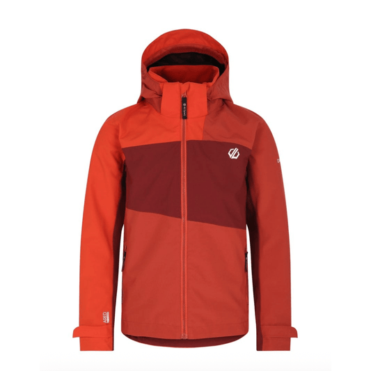 Dare2b Kids' Explore II Waterproof Jacket Cinamon/Tuscan Red