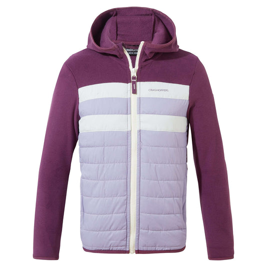 Craghoppers Kid's Brady Hybrid Jacket Damson/Purple Haze