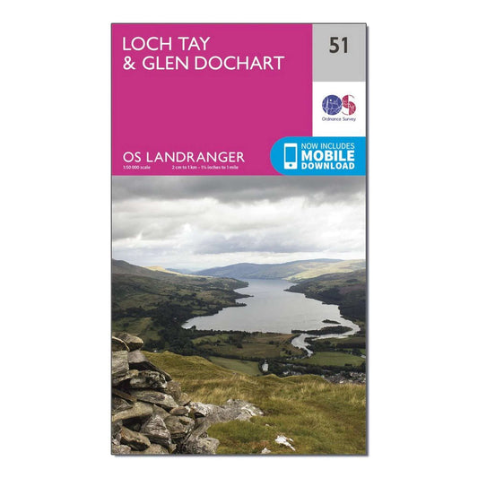 Loch Tay & Glen Dochart 51 OS LR Map