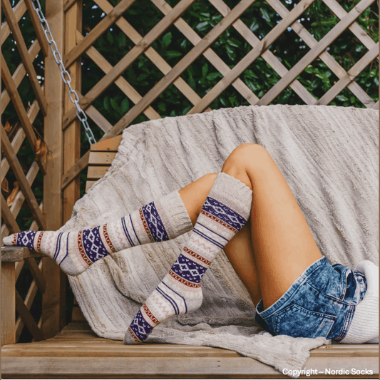 Nordic Socks Ida Knee High - Cream
