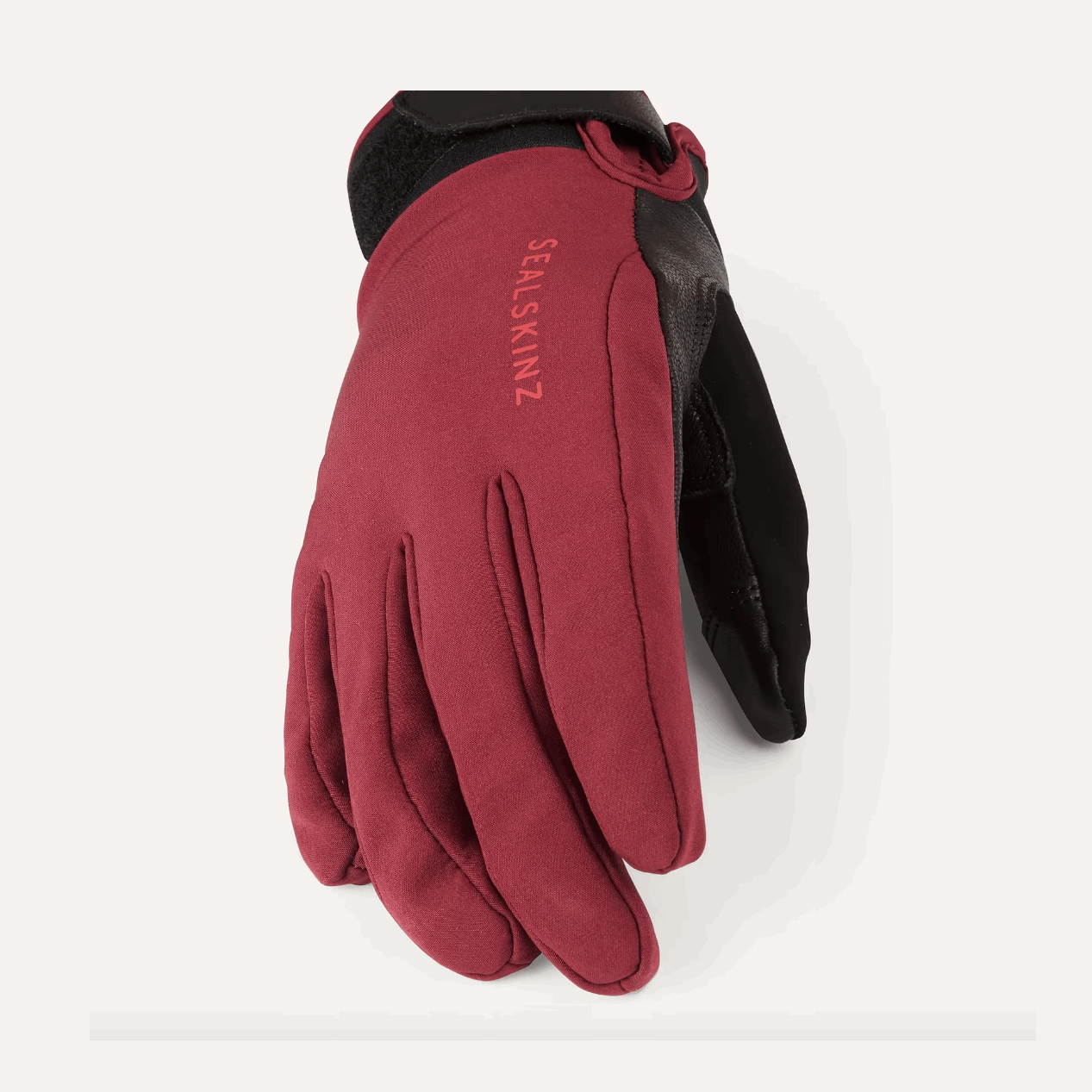 Sealskinz Women's Kelling Waterproof Gloves Red/Black