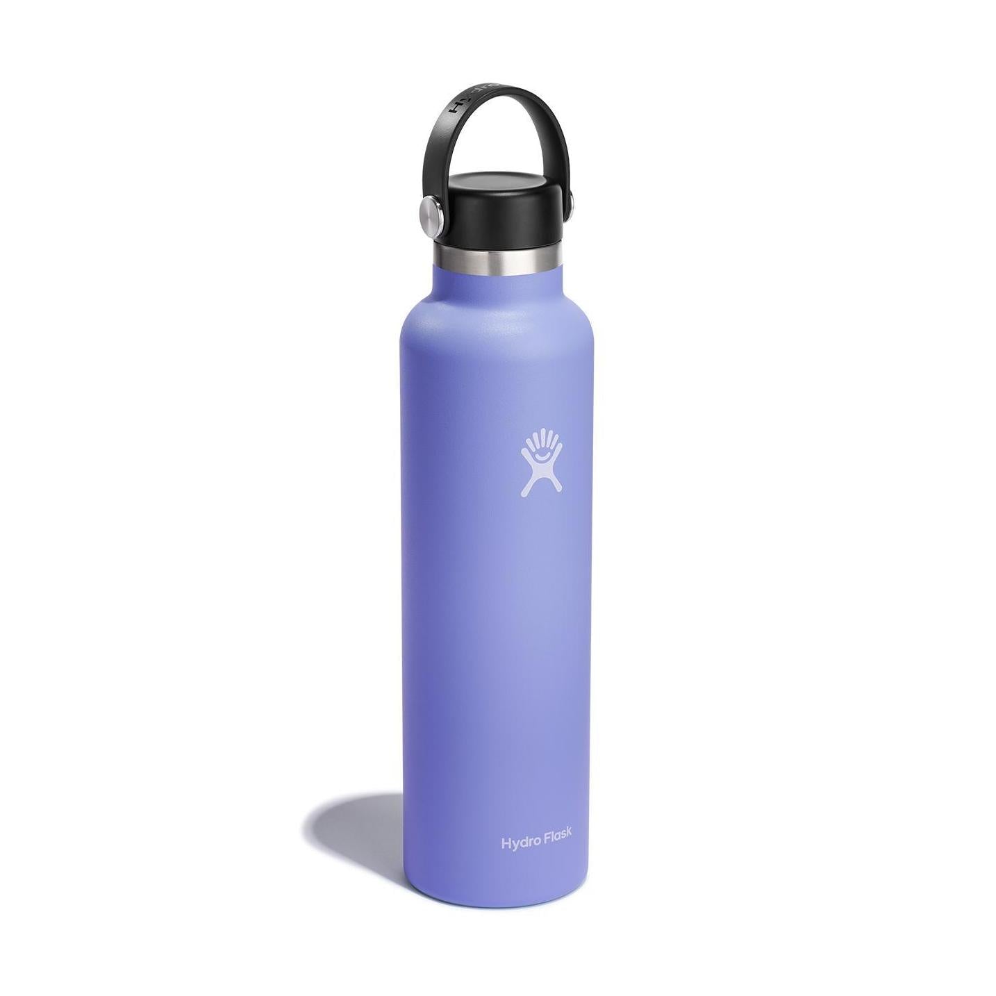 Hydro Flask Stainless Steel Standard Mouth Water Bottle with Flex Cap and Double-Wall Vacuum Insulation