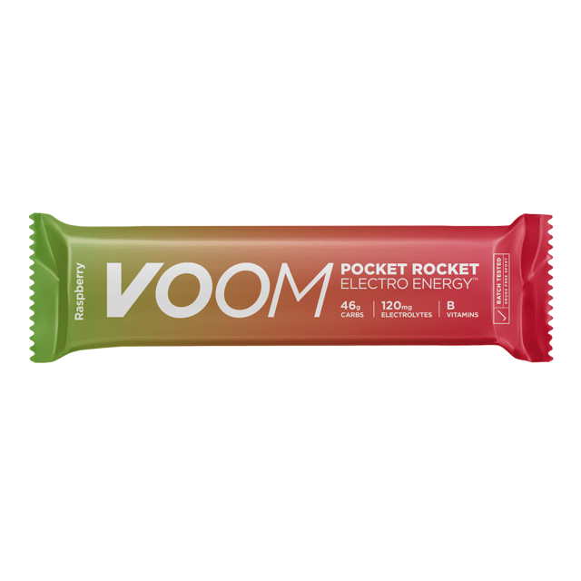 Voom Pocket Rocket Electro Energy Bar Raspbery