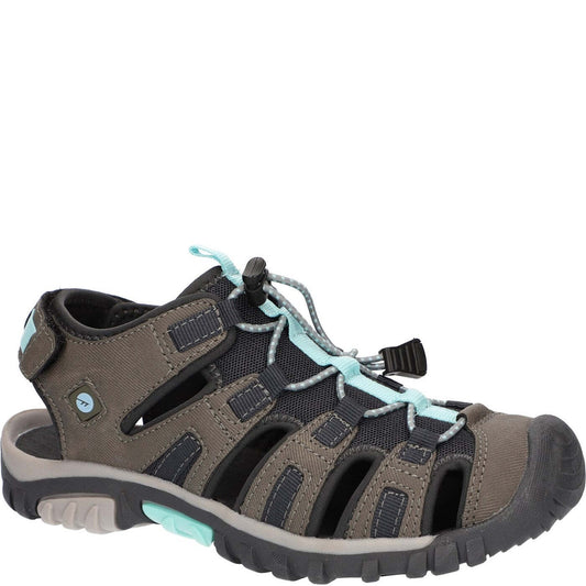 Hi-Tec Womens Cove Sport Sandal Grey/Spout