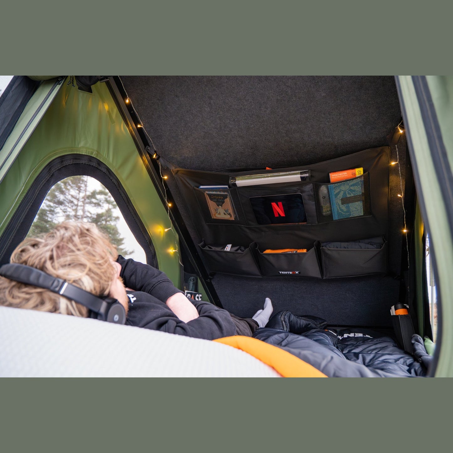 TentBox Cargo – Roof Tent with Extra Storage TentBox Cargo combines a hard shell roof tent with built-in storage space, perfect for adventure gear and comfortable camping on the go.