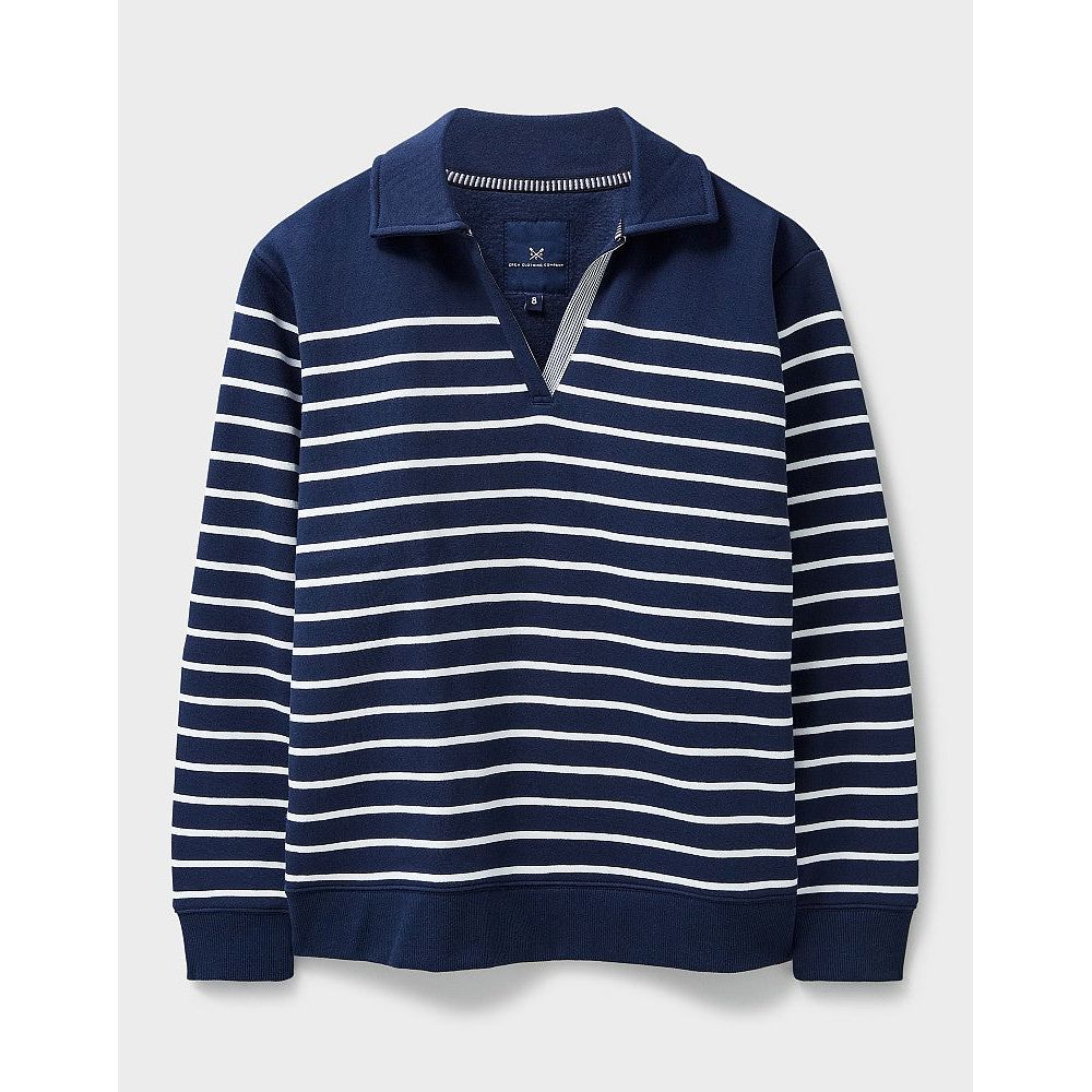 Crew Sandy Sweat With Collar Dark/Navy/White