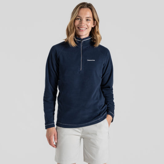 Craghoppers Women ' S Standard Miska VI Half Zip Fleece Top, Blue Navy