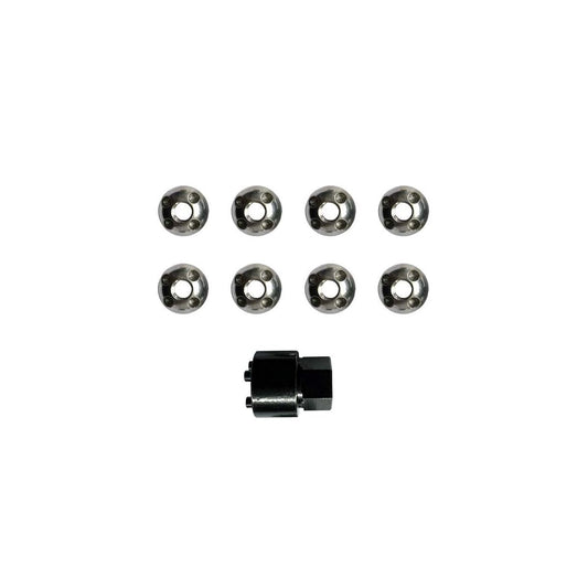 TentBox Security Nuts Keep your TentBox secure with these easy-to-fit security nuts. The included socket is specially designed to fit the nuts, which cannot be removed with a normal spanner.
