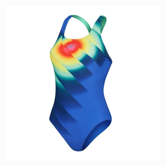 Speedo Women's Placement Digital Powerback Swimsuit
