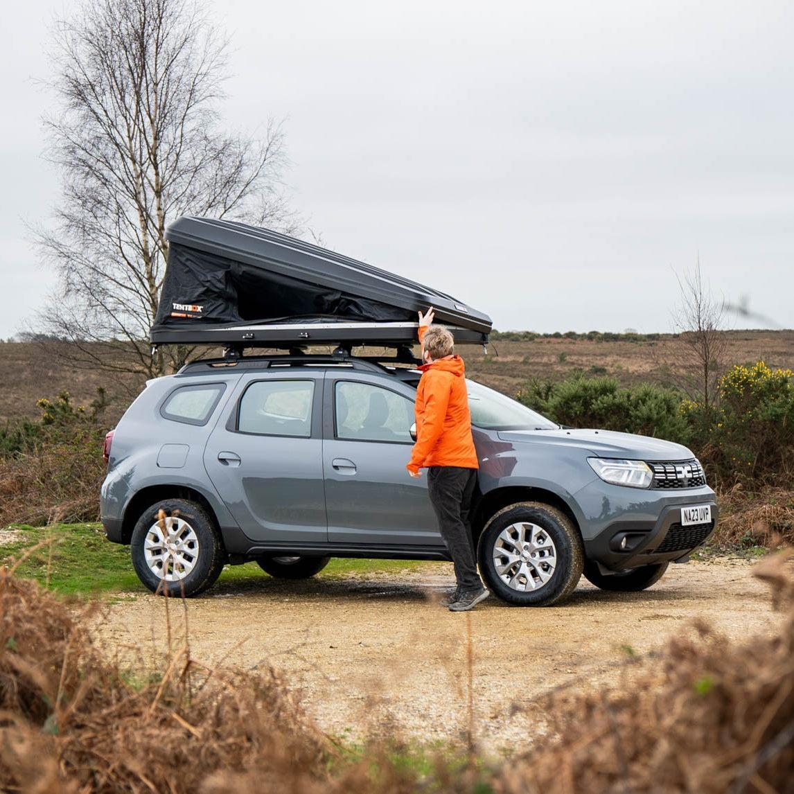 TentBox Classic – Hard Shell Roof Tent TentBox Classic is a premium hard shell roof tent with fast setup, all-weather durability, and room for two—perfect for year-round adventures.