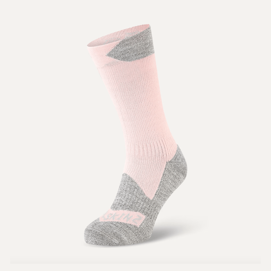 Sealskinz Raynham Waterproof Mid Length Sock Pink