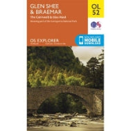 Glen Shee & Braemar Ol52 OS Explorer Map